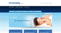 Desktop Screenshot of physioness-meinepraxis.de