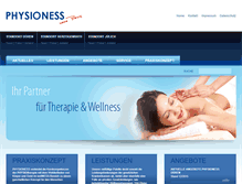 Tablet Screenshot of physioness-meinepraxis.de